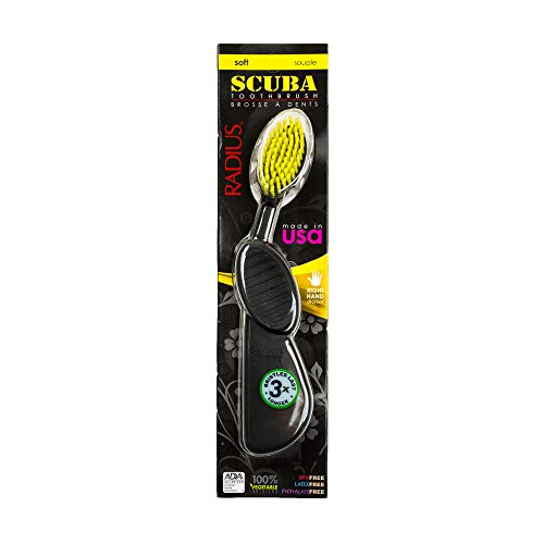 Image of RADIUS Toothbrush Flex Brush Right Black /Yel | BPA and ADA Accepted | Designed to Improve Gum Health and Reduce the Risk of Gum Disease |Made with