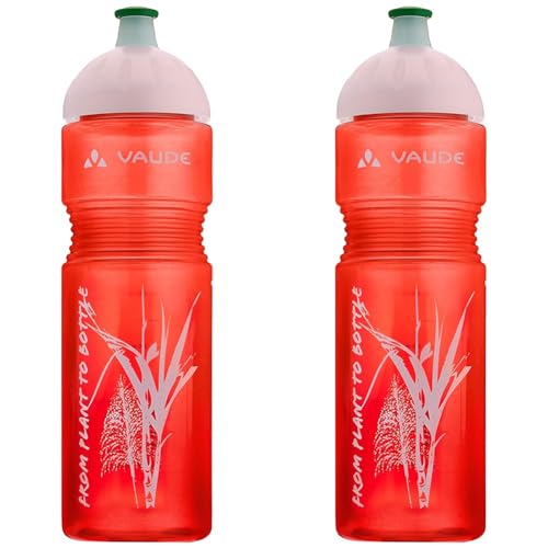 VAUDE Trinkflaschen Bike Bottle Organic, 0,75l, red, one Size, 30376 (Packung mit 2)