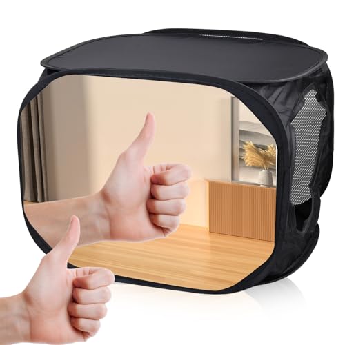 Therapiespiegel für die Schlaganfall-Erholung, Professionelles Schlaganfall Hilfsmittel zur Handtherapie, Spiegeltherapie Box für Handerholung bei PLP, CRPS und Nervenverletzungen, 25 * 25 * 35cm