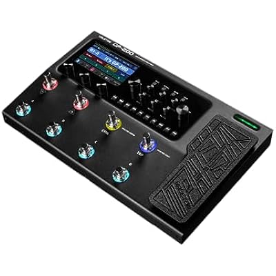 Valeton Gp-200 - النمذجة عالية الدقة متعددة التأثيرات وواجهة صوت Usb ، أسود