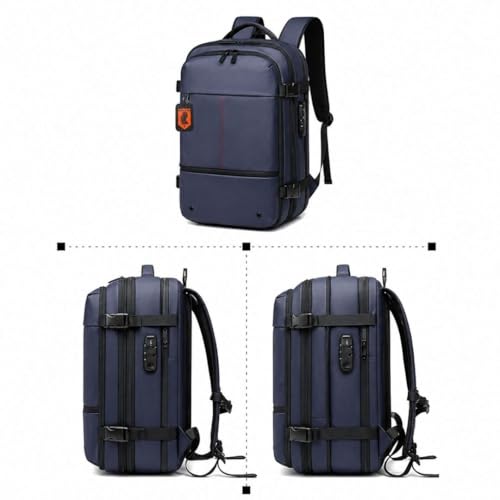 Image of KARRIER Vacuum Compression Backpack for Men & Women - 3-in-1 Travel Bag with Built-In Compression System, 17.3 inch Laptop Sleeve & Cabin-Friendly Design