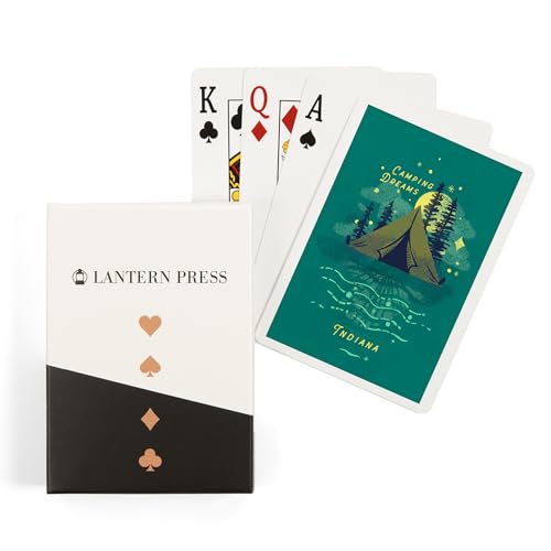 Lantern Press Baraja de Poker Camping Dreams 52 Cartas