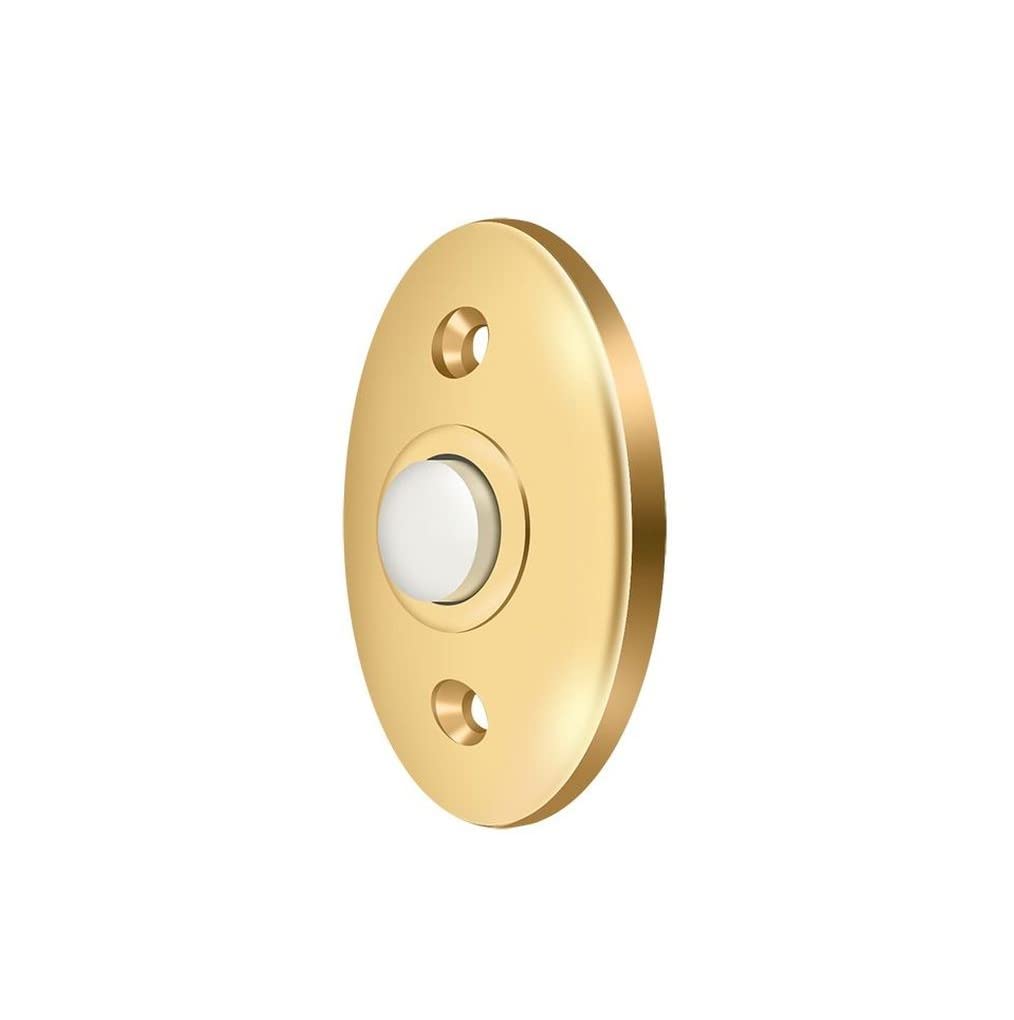 Bouton de sonnette Deltana Bbc20u en laiton massif au fini poli durable pour entrée chic