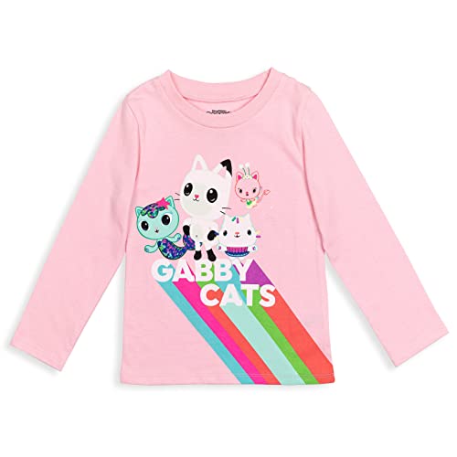 DREAMWORKS GABBY'S DOLLHOUSE MerCat Cakey Cat Kitty Fairy Pandy Paws Girls 2 Pack T-Shirts Toddler to Little Kid3