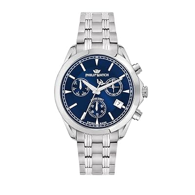 Philip Watch Orologio Uomo, Cronografo, Analogico, 41 mm, Collezione BLAZE, Swiss Made