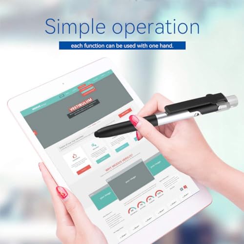 Image of ZORBES 4Pcs Multifunction Stylus Pen for Phone with Folding Stand, Retractable Ballpoint, LED Light Compact 4-in-1 Tool for Tech Enthusiasts and Professionals Portable Desk Pen and Phone Holder