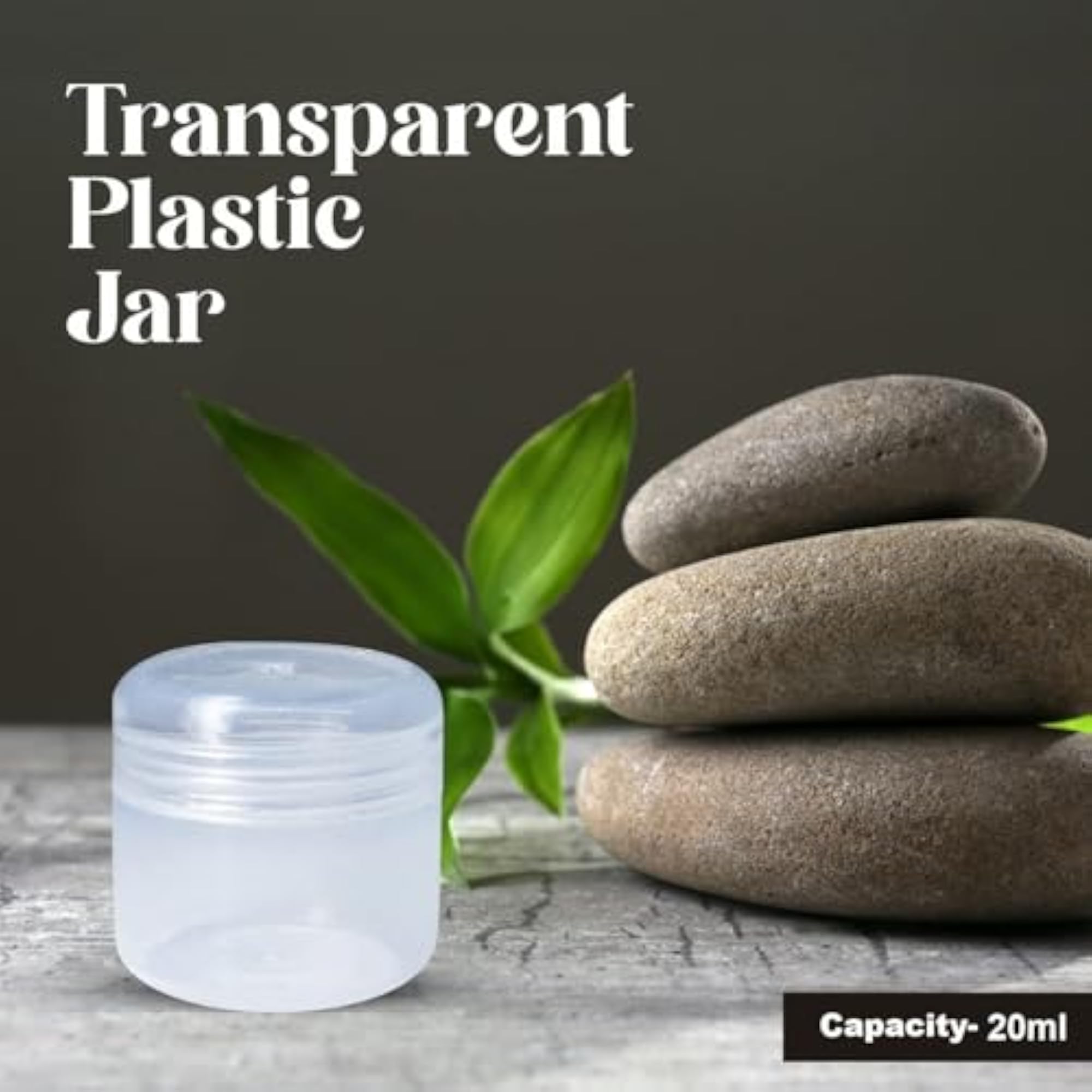 Clear Empty Cosmetic Jar, Transparent Makeup Container for Creams