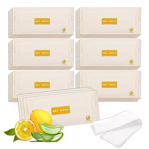 Lingettes humides au citron en lot de 500 pour mains et visage