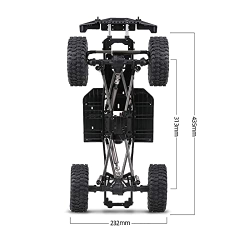 Cadre 313mm haute rigidité pour châssis 1/10 RC Axial