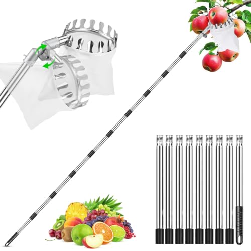 KELUOWANG Apple Picker 4M: Telescopic Handle with 180 Head