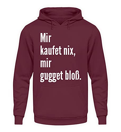 Pull à capuche rouge unisexe vagues coton confortable taille M