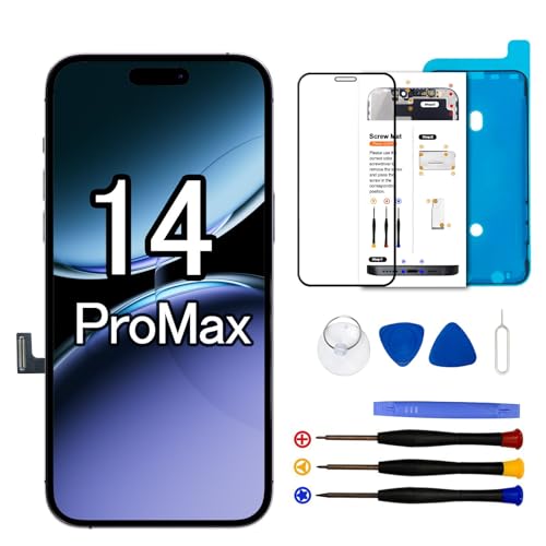 Dinow Écran pour iPhone 14 Pro Max, 6.7