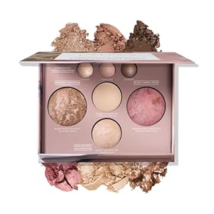 LAURA GELLER NEW YORK The Best of the Best Baked Palette – Full Size – Includes Bronzer, Blush, 2 Highlighters and 3 Eyeshadows – Travel-Friendly