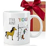 CATABUBU Funny Unicorn Mug for Aunt - Inspirational Appreciation Gift From Niece Nephew - Birthday for New Aunts and Auntie