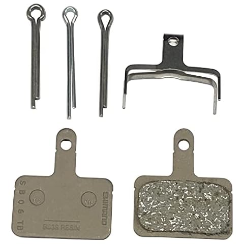 SHIMANO Spares B03S disc brake pads and spring, steel backed, resin, One Size,Black Cover