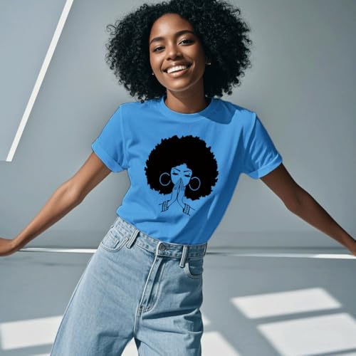 Image of Black History Shirts Black Graphic tees for Men and Women, Magic Fashion Afro American Natural Hair Vintage Melanin T-Shirts