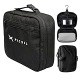 PICSIL Horizon Kulturbeutel - 2L Modularer Reise-Organizer, Wasserabweisende Waschtasche zum Aufhängen mit Haken für Gym & Sport, Kompaktes Toiletry Kit für Damen & Herren - Moonless