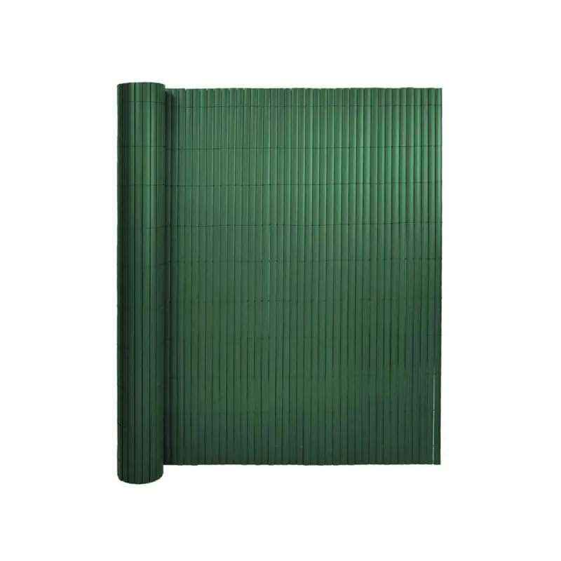Canisse PVC occultant double face 1x5m vert - Kit complet avec fixation