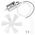 BLACKHORSE-RACING White 6 inch RV Fan 12V D - Shaft Replacement Camper Fan Blade Bathroom Fan Home Bathroom Mobile Home RV Motor