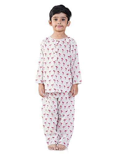 Image of Cotton Night Suit for Boys & Girls | Kids Pajama Set | Baby Girls Top-Pant Set | Kids Dress