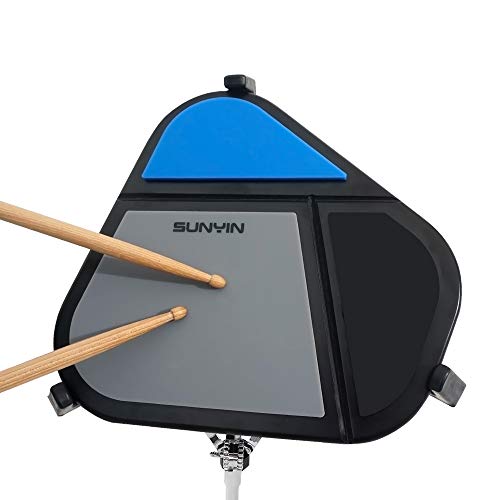 SUNYIN Drum Practice Pad,Silent Practice Pad,Three Percussion Elasticity,Snare Drum Feel,Rhythmic Practice for Children and Adults(NOT include STAND)