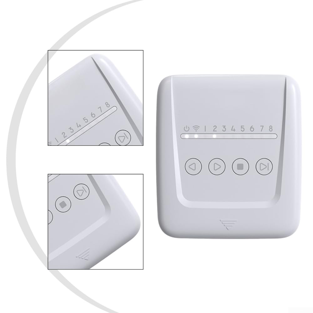 Smart WiFi Irrigatore Controller 8 Zone Programmabile Regolazione Meteo Controllo remoto tramite App Sistema di irrigazione automatico per Giardino Prato Piante Bianco