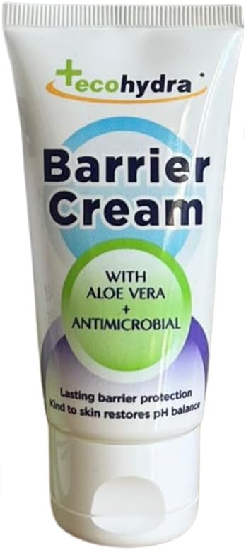 EcoHydra Antimicrobial Barrier Handcream - 50ml | Moisturising and Antibacterial | Alcohol Free, Kills up to 99.9999% of Bacteria and Viruses | Kind On Skin and Safe For Children