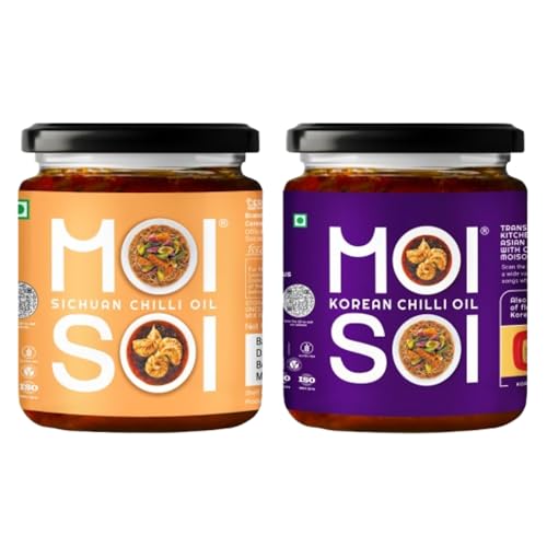 MOI SOI Chilli Oil Value Pack - Sichuan Chilli Oil & Korean Chilli Oil - Cook | Spread | Dip | Dipping Sauce | Made in Small Batches | No Added MSG | No Artificial Colours (B0BQ1G7YQJ) Amazon Price History, Amazon Price Tracker