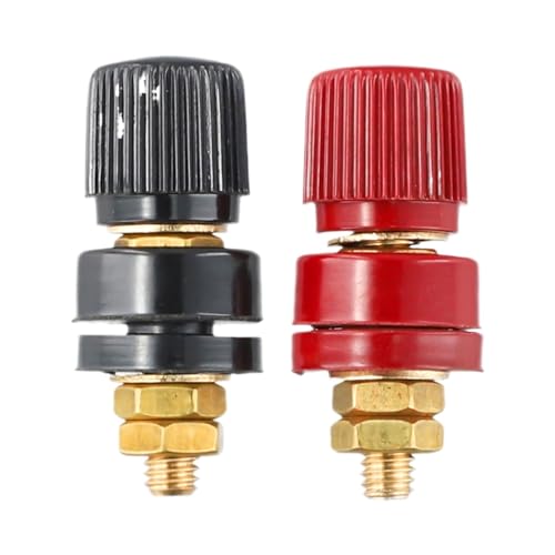 Power Junction Post Connectors 2pcs 6mm 8mm Brass Stud Power Junction Post Connector Replacement Terminal Kit(8mm)