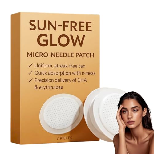 Purevlab Sun Free Glow Patches 2026 New Professional Sun Free Glow Tanning Patches Achieve a Natural Bronzed Glow Hydrating Skin for Men & Women All Skin Types -1 Boxes