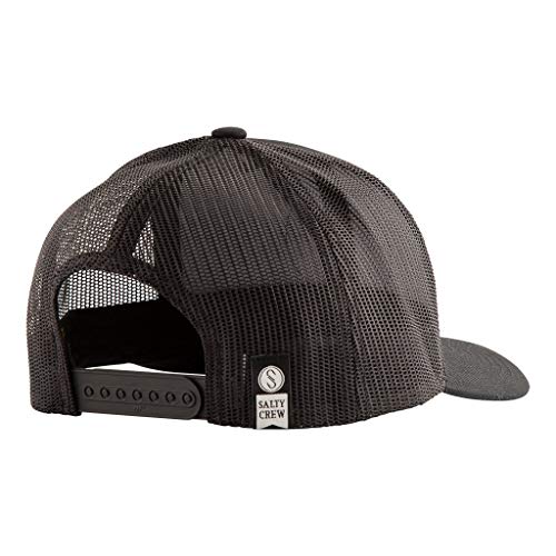 Image of Salty Crew Men's Emblem Logo Retro Trucker Hat - Unisex Adjustable Baseball Hat for Adults - Premium Cotton