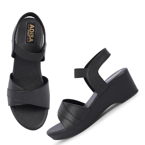 Image of Women Girls Fashion Wedge Heel Sandals (SD1501)