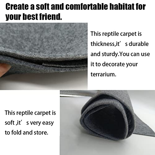 Hamiledyi 47.2" X 23.6" Reptile Carpet Terrarium Bedding Liner Substrate Reptile Cage Mat Supplies For Lizard Bearded Dragon Gecko Leopard Snakes Turtles Iguana(2 Pcs) #TOP2