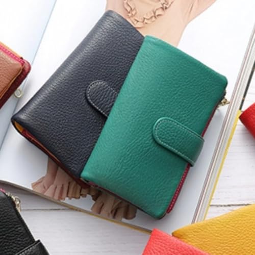 Minimalist Blocking Wallet Real Leather Wallet Minimalist Blocking Wallet with Removable Card Holder & Coins Pocket(1pcs)2