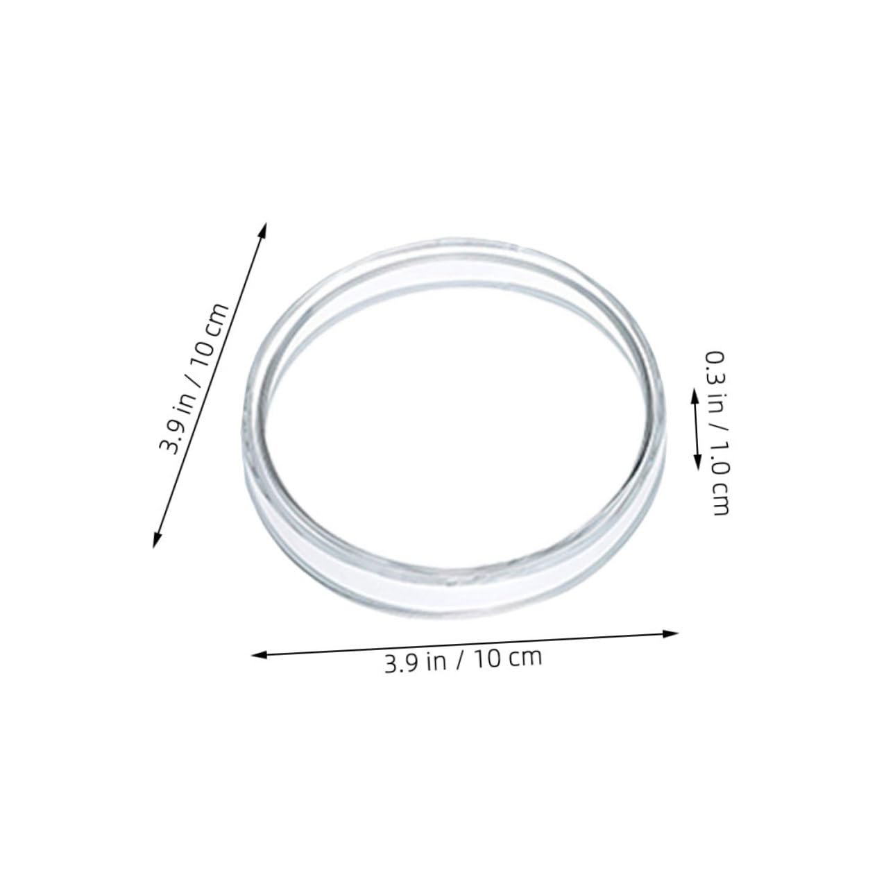 PRETYZOOM 5 Set Piastra Petri in Plastica Coltura Cellulare Tessuto Piastra Di Coltura Tissutale Piastra Di Trasferimento Attrezzatura Di Laboratorio Piastre Da Laboratorio 10 Pezzi * 5