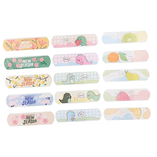 Anneome 60 Piezas Apósito Adhesivo Infantil de Dibujos Animados Tiras Transpirables y Resistentes al Agua para Heridas para Adultos Protección Diaria y Flexibilidad Cortes y Rozaduras