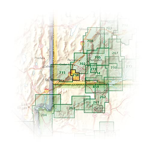 Zion National Park Map (National Geographic Trails Illustrated Map, 214) #TOP5