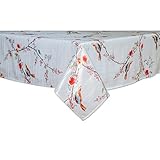 Lenox Chirp Embroidered Tablecloth, 60x102, Multi