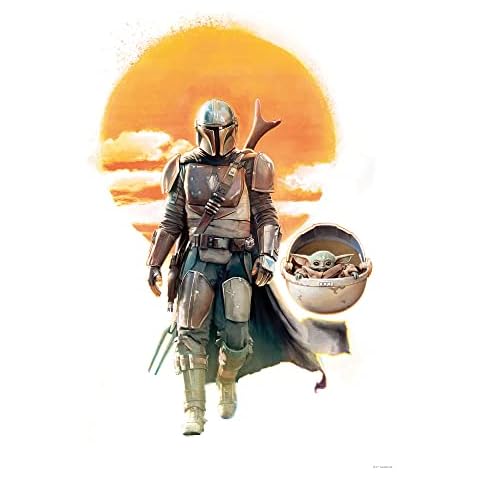 Mandalorian The Child Family Trip - Size: 50 x 70 cm - Komar Wall Picture Poster Art Print (No Frame) Star Wars Cover