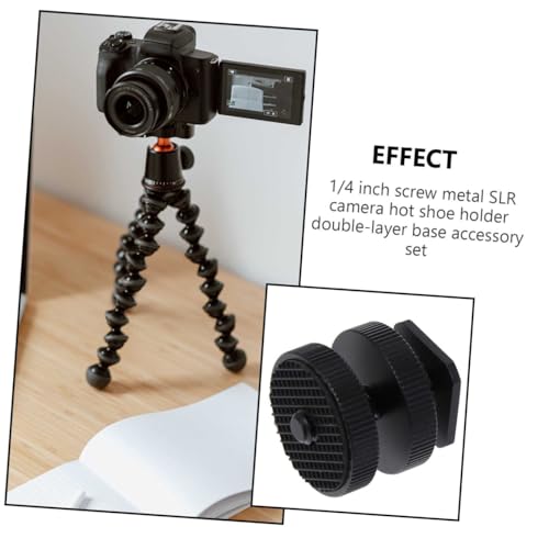 Adaptador de tornillo para trípode GALPADA de 3 piezas para soporte doble de cámaras 6