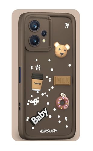 Image of Bintage Cases Ball Bear| Donut| Milk Cake| Baby| Coffee Rubber Case Full Body & Camera Protection Back Cover Compatible for OnePlus Nord CE2 Lite 5G - Brown