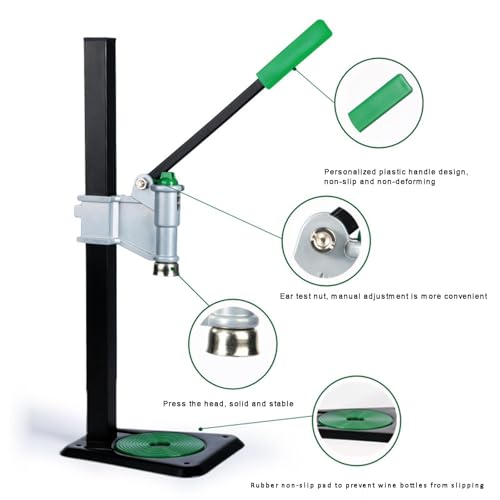 Capsuleuse manuelle brassage maison hauteur réglable pour bouteille bière