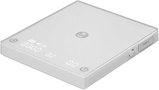Köksvåg, Store Black Mirror Mini Ny Espresso Coffee Food Köksvåg Med Time USB Lättvikt Digitalvåg,för bakning, kaffe, smycken(MINI WHITE)