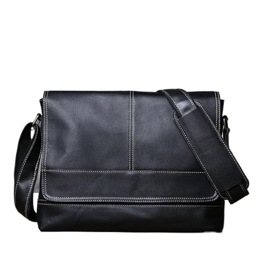 Sac messager en cuir véritable fait main style rétro marron