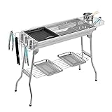 ENTLÜFTUNGSGESTALTUNG: Entlüftungsöffnungen an beiden Enden des Grills sorgen für eine einfache Steuerung des Luftstroms und eine gleichmäßige Wärmeableitung im gesamten Grill. Einfach zu bedienen und zu reinigen.