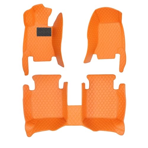 Tapis voiture personnalisé pour Toyota Corolla Hybride 2019-2023 RHD orange