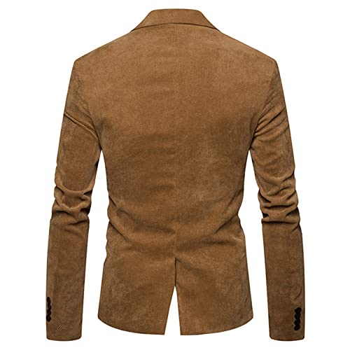 Tweed Sport Coats for Men Business Casual Corduroy Suit Blazer Jackets Fall Winter Long Sleeve Dress Suit Blazer3