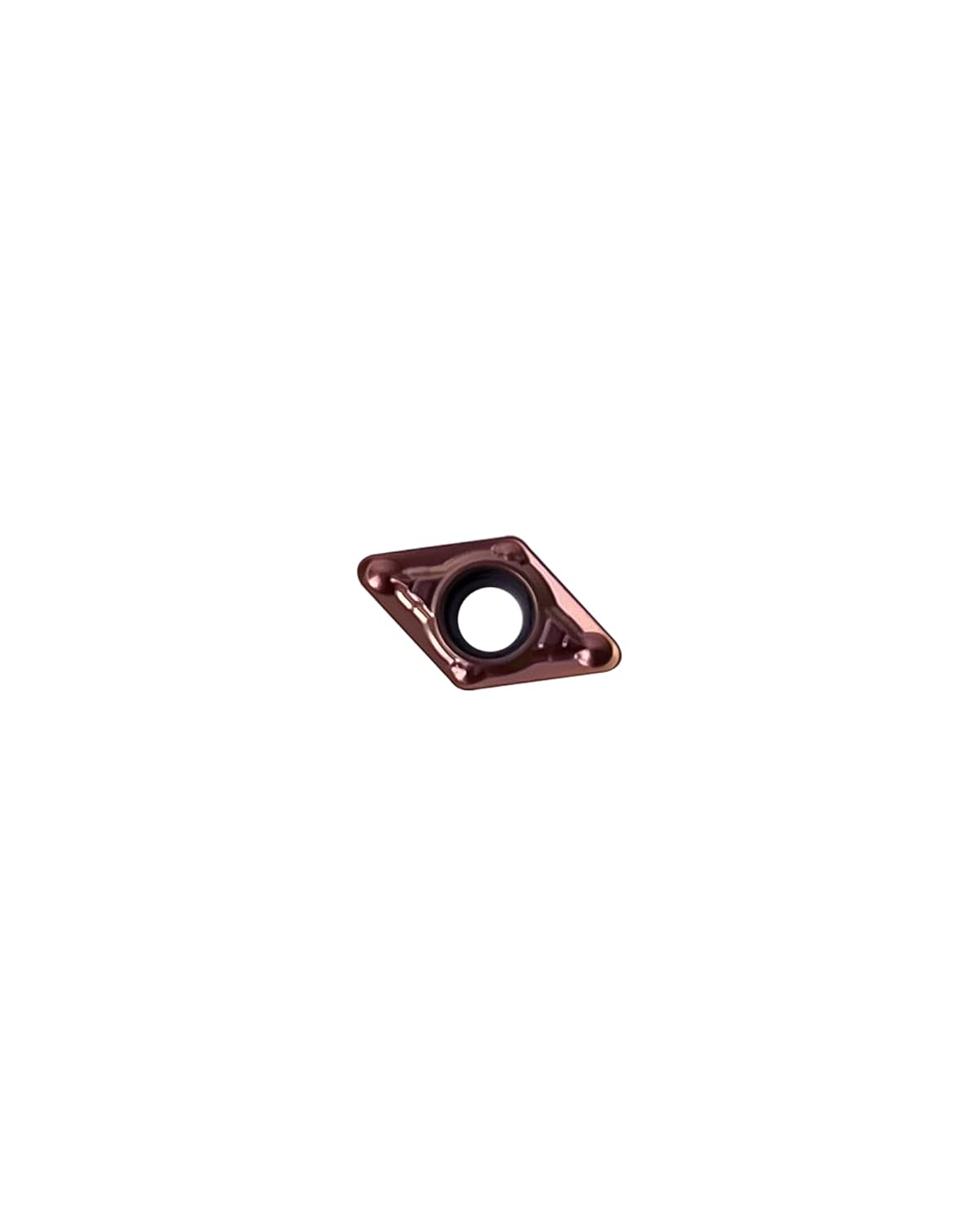 DCMT070208 DCMT21.52 Carbide Turning Inserts, Mutilayer Coated Turning Inserts Cutting Tools for Steel Parts and Stainless Steel, CNC Lathe Tool Inserts for Lathe Turning Tool Holder, 10Pcs