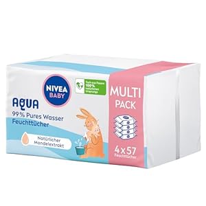 NIVEA Baby AQUA Feuchttücher, Baby...