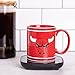 Uncanny Brands NBA Chicago Bulls Logo Mug Warmer with Mug Keeps Your Favorite Beverage Warm - Auto Shut On/Off